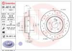 BREMBO Disc frana BREMBO XTRA LINE - Xtra 08. A612.4X (08.A612.4X)