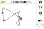 VALEO Mecanism actionare geam VALEO 851076 (851076)