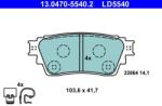 ATE set placute frana, frana disc ATE Ceramic 13.0470-5540.2 (13.0470-5540.2)