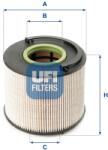 UFI filtru combustibil UFI 26.015. 00 (26.015.00)