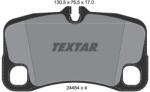 TEXTAR set placute frana, frana disc TEXTAR 2445403 (2445403)