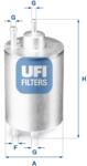 UFI filtru combustibil UFI 31.841. 00 (31.841.00) - automobilus