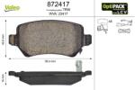 VALEO set placute frana, frana disc VALEO OPTIPACK for LCV 872417 (872417)