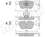METELLI set placute frana, frana disc METELLI 22-0962-0 (22-0962-0)