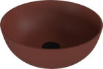 SAPHO Mosdó, Sapho Banera Round öntött márvány mosdó 39 cm, matt barna 14337.71 - zuhanykabin