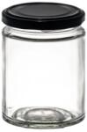 Lombik Kft Befőttes üveg fekete tetővel Minimál 314ml (260000179)