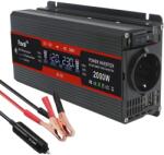  Teljesítmény inverter, nagy hatékonyság, több biztonsági funkció, 2000 W-12V-EU-fekete