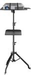  Projektor állvány, állítható magasságú, tartós rozsdamentes acél, 145 cm szállodával