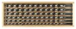 Fisch Set burghie elicoidale LEWIS, Ø 12-22 mm, 650 mm, coada hexagonala 12 mm, 6 buc, FISCH (00840006K650)