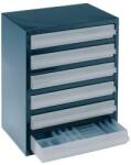 Raaco Dulap pentru cutii de depozitare 250 tip 6-3, 357 x 255 x 435 mm, sarcina utila 75 kg, 6 compartimente, RAACO (137591) - constructii-mag