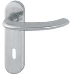 HOPPE Maner pentru usi de interior 35-45mm, Marseille E1138Z/353K, cu placa scurta, 8/72mm, PZ, inox, HOPPE (3042265) - constructii-mag