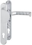 HOPPE Set maner pentru usi profilate 67-72mm, cu placuta lunga, Liverpool 554/3357N/1313G, 8/92 mm, PZ, alb, HOPPE (2896390) - constructii-mag