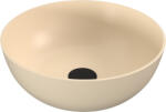 SAPHO Mosdó, Sapho Banera Round öntött márvány mosdó 39 cm, matt bézs 14337.81 - mozaikkeramia