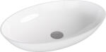 SAPHO Mosdó, Sapho Banera Oval öntött márvány mosdó 60x40 cm, fehér 14397 - mozaikkeramia