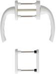 HOPPE Set maner pentru usa de balcon 68-73mm, seria Tokyo 0710RH/66N/U26/0710, 7 mm, PZ, F9016, HOPPE (1805142) - constructii-mag