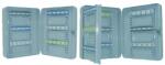  Cutie organizator pentru 45 chei, 300 x 240 x 78 mm, gri deschis, tabla de otel, montare pe perete (4332163437963) - constructii-mag