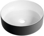 SAPHO Mosdó, Sapho Fiastra kerámia mosdó, fekete 40 cm FT801B - mozaikkeramia