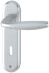 HOPPE Clanta usi de interior New York 1810/273KP, cu placa, 8/72 mm, PZ, F1, 37-42mm, HOPPE (3273098) - constructii-mag