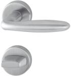 HOPPE Maner pentru usa de la toaleta 37-42mm, Verona E1800Z/42KV/42KVS, rozeta cu incuietoare, 8mm, inox, HOPPE (2821507) - constructii-mag