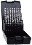 Exact Set burghie pentru metal Exact HSS-Co5, tip N, cilindrica, 1-10mm, 19 bucati (32791) Burghiu