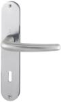 HOPPE Maner pentru usi de interior 35-45mm, Denver E1310Z/302, cu placa lunga si buton 58, 8/72mm, PZ, inox, HOPPE (2821013) - constructii-mag
