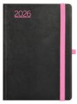 Kalendart Nero 2026 N012 B6 heti beosztású fekete-pink határidőnapló 26T012N-00E (26T012N-00E)