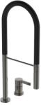 Ideal Standard Baterie bucatarie cu pipa flexibila Ideal Standard Gusto 142 gri - negru semi-profesionala (BD425A5) - sanoterm