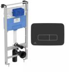 Ideal Standard Set rezervor WC cu cadru Ideal Standard ProSys si clapeta Oleas M3 negru mat (R020467+R0123A6)