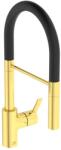 Ideal Standard Baterie bucatarie cu pipa flexibila semi-profesionala Ideal Standard Gusto 142 auriu - negru (BD417A2) - sanoterm