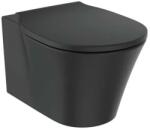 Ideal Standard Set vas wc suspendat Ideal Standard Connect Air AquaBlade negru mat cu capac slim softclose (E0054V3+E0368V3)