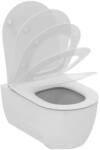Ideal Standard Set vas WC suspendat Ideal Standard Atelier Blend Curve alb si capac softclose (T374901+T520801)