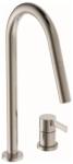 Ideal Standard Baterie bucatarie cu dus extactibil Ideal Standard Gusto 242 argintiu Silver Storm 2 tipuri de jet (BD424GN) - sanoterm