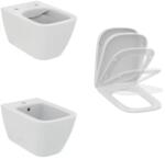 Ideal Standard Set vas wc suspendat rimless Ideal Standard I. life B alb bideu si capac softclose (T461401+T468301+T461501)