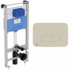 Ideal Standard Set rezervor WC cu cadru Ideal Standard ProSys si clapeta Oleas M3 argintiu Silver Storm (R020467+R0459GN)
