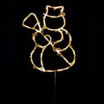 Somogyi Elektronic KID507WW LED-es hóember ablakdísz, 35db melegfehér LED, időzítő, adapteres tápellátás, kül- és beléri kivitel - koronaphone