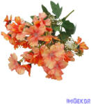  Kis virágos selyemvirág csokor 35cm - Narancs