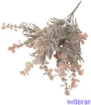  Bolyhos műzöld csokor 34cm 3356 - Barna