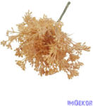  Bolyhos műzöld csokor 36cm 3323 - Napsárga