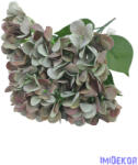  Hortenzia 5 fejes erezett művirág csokor 44cm - Menta