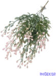  Bogyós műzöld csokor 36cm - Rózsaszín