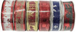  Szalag, karácsonyi mintás, 2cm széles, 6 féle (KDS-825091) - officetrade