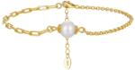 BeSpecial Bratara argint 925 placata cu aur 14K cu perle naturale (BRR24)