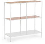 Bizzotto Consola otel alb mdf natur Haldor 82x33x85h (0730992)