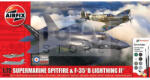 Airfix - Then and Now Spitfire Mk. Vc & F-35B Lightning II repülőgép makett 1: 72 (A50190)