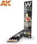 AK Interactive AK-Interactive Weathering Pencil - METALLICS: EFFECT SET akvarell ceruza szett - AK10046