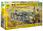 Zvezda Soviet Motorcycle M-72 with Mortar makett 1: 35 (3651Z)