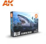 AK Interactive BLUE ESSENTIAL COLORS 3GEN SET festékszett AK11618