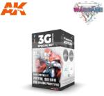 AK Interactive WARGAME COLOR SET- NON METALLIC METAL SILVER (FOR BRUSH PAINTING) festék szett AK1073