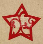 Pentacolor Kft Filcfigura - Csillag nagy filcfigura 2 db/csomag (Ablakdísz készítéshez) 29230