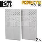 Green Stuff World Silicone molds - RIVETS szilikon formagumi (szegecs-csavar mintájú)